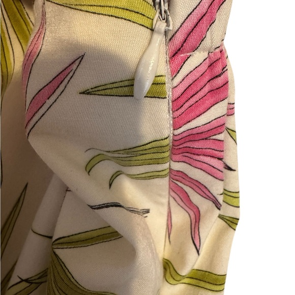 Talbot's Gorgeous  Palm Print Tropical  Silk Blend Stretch Pants PLUS: 24    #J - Picture 4 of 11